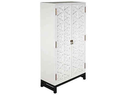 Maharadscha Small Hutch in Solid White with Matte Black Base