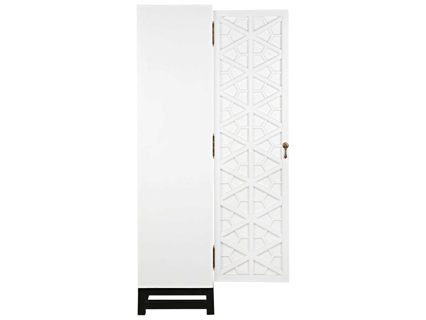 Maharadscha Small Hutch in Solid White with Matte Black Base
