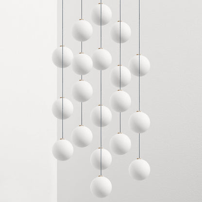 Glass 120. 19 Multi-Light Pendant