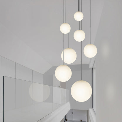 Bola Sphere LED Multi-Light Pendant with Large Canopy