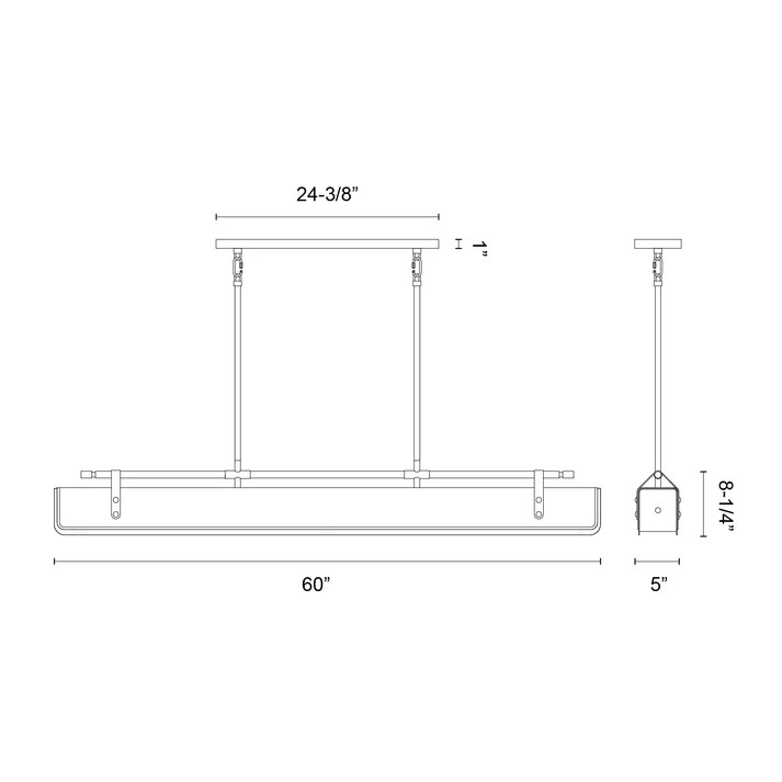 Valise 60-in LED Linear Chandelier