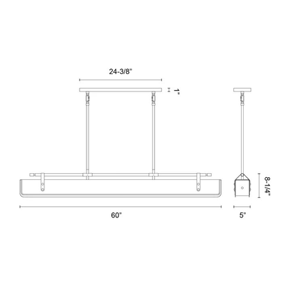 Valise 60-in LED Linear Chandelier