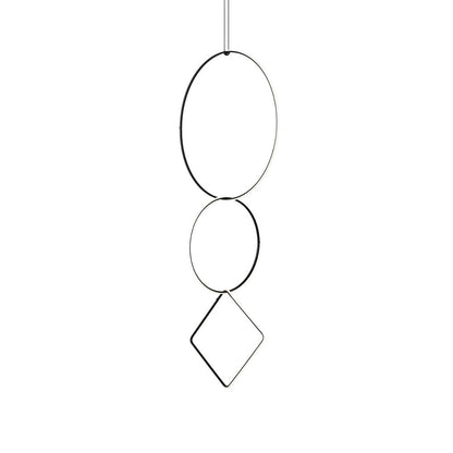 Arrangements Round Large Round Medium Square Large Three Element Pendant