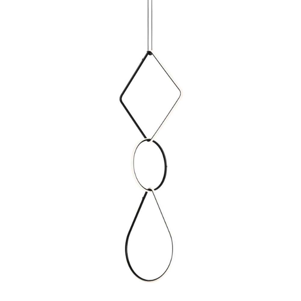 Arrangements Square Large Three Element Pendant