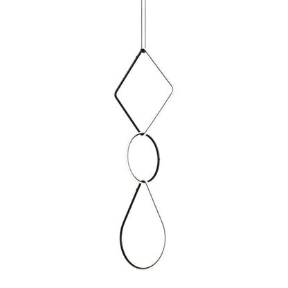 Arrangements Square Large Three Element Pendant