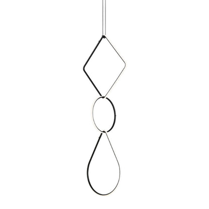 Arrangements Square Large Three Element Pendant