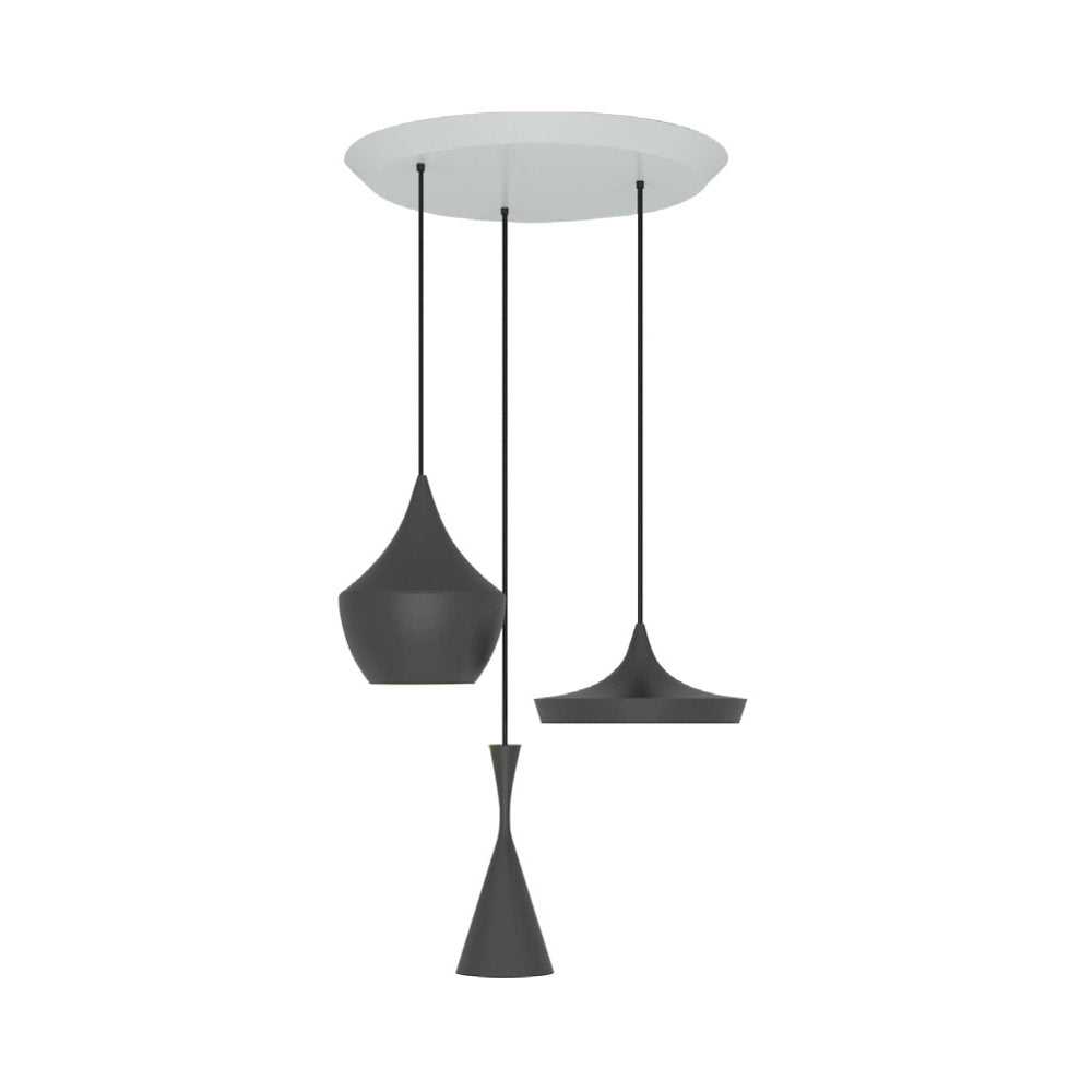 Beat Trio Round Multi-Light LED Pendant