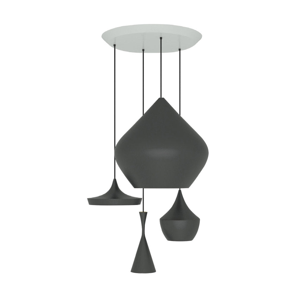 Beat Range Round Multi-Light LED Pendant Light