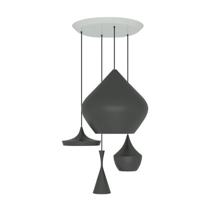 Beat Range Round Multi-Light LED Pendant Light