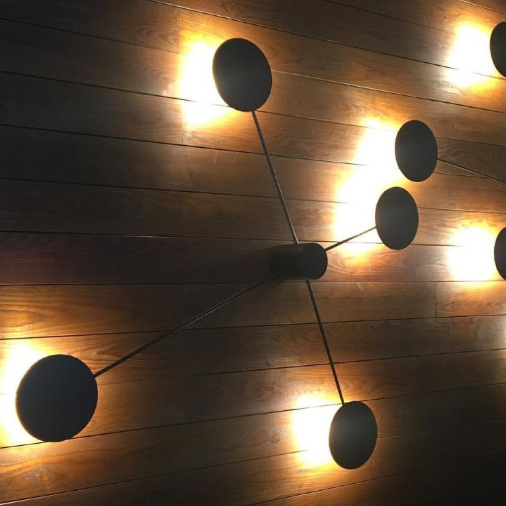 Round Control 4 Black LED Wall / Flushmount