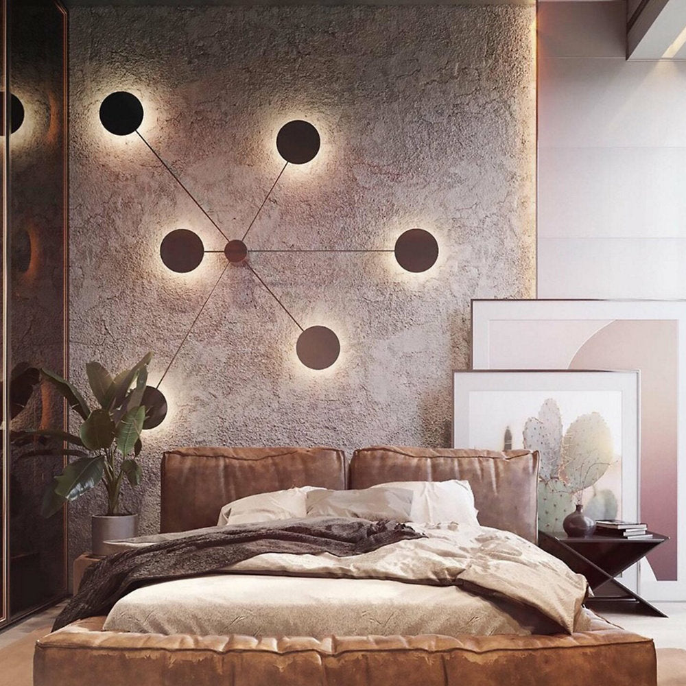 Round Control 6 Black LED Wall / Flushmount