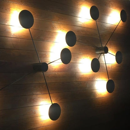 Round Control 6 Black LED Wall / Flushmount