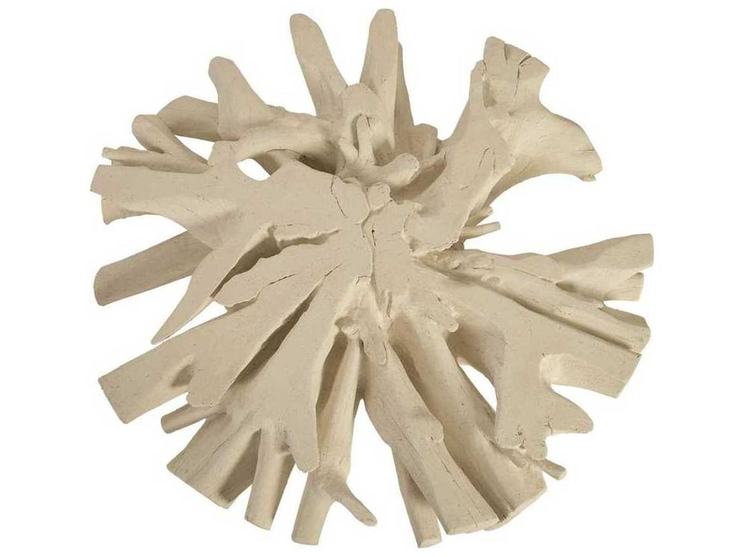 Cast Sonokeling Round Coffee Table in Roman Stone