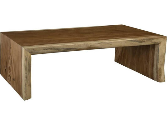 Organic Chamcha Wood Coffee Table Natural Finish
