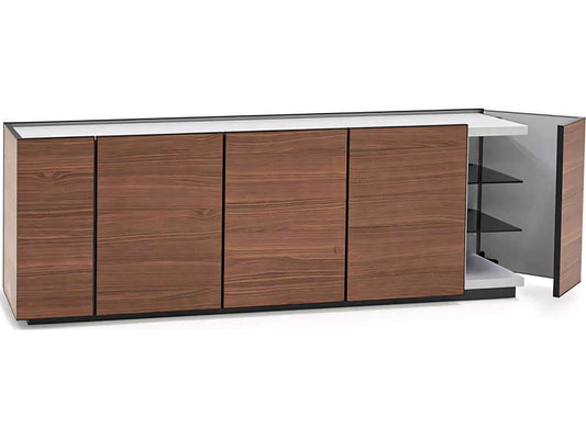 Cornice Sideboard in Walnut and Grey