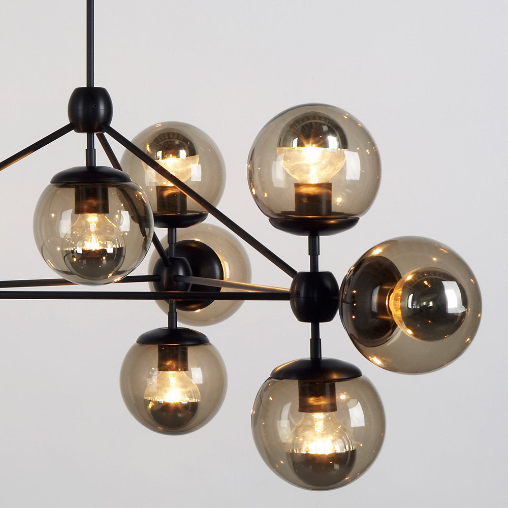 Modo 3 Sided Chandelier - 10 Globes