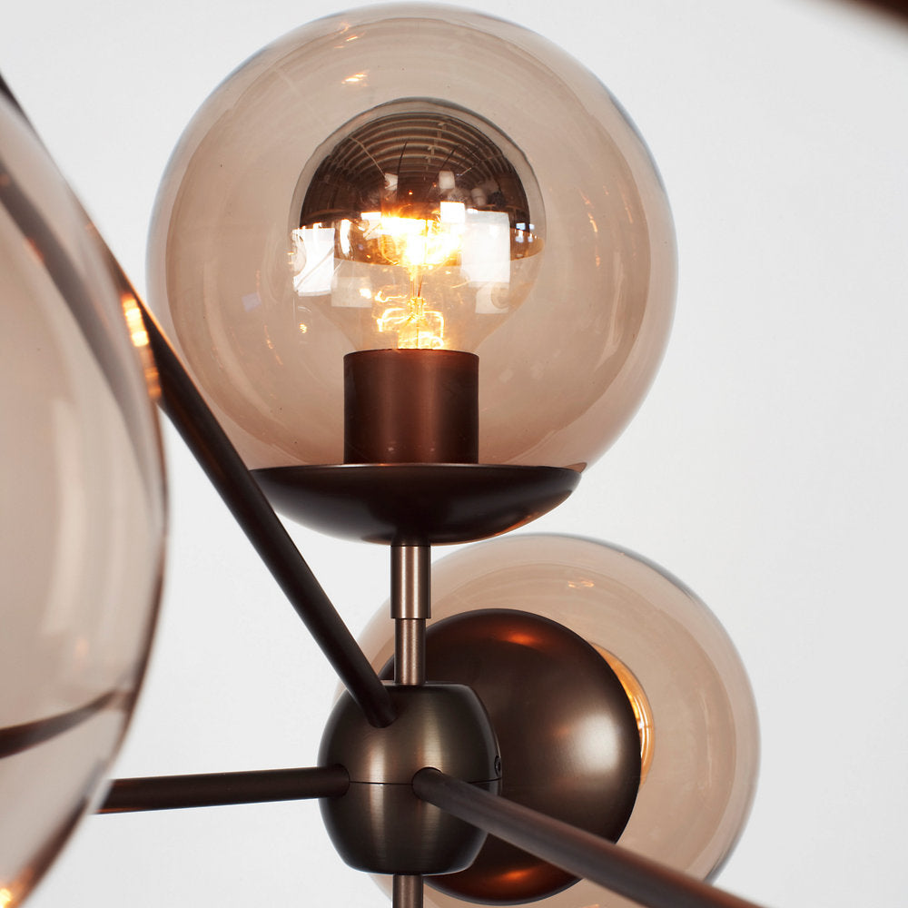 Modo 3 Sided Chandelier - 10 Globes