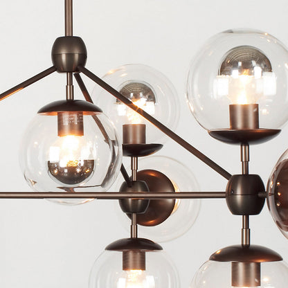 Modo 3 Sided Chandelier - 10 Globes