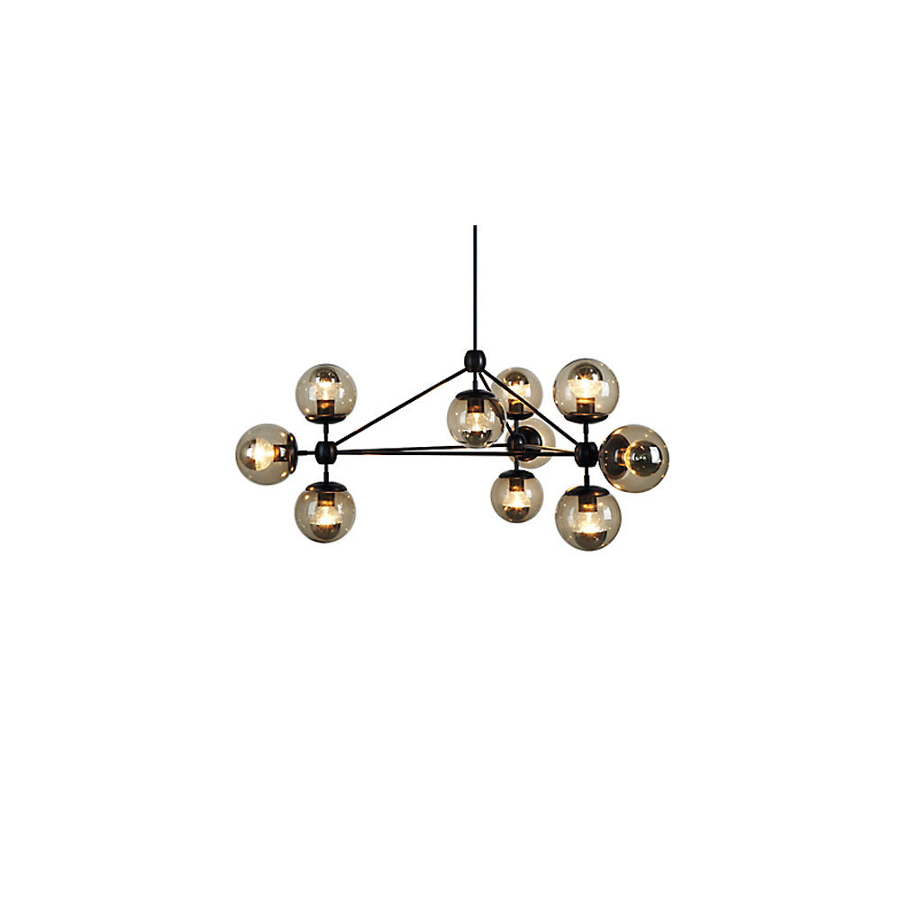 Modo 3 Sided Chandelier - 10 Globes