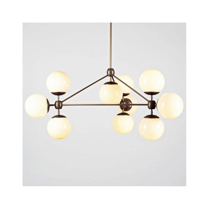 Modo 3 Sided Chandelier - 10 Globes
