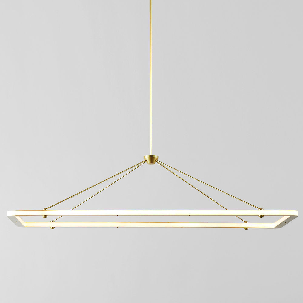 Halo Rectangle Pendant Light