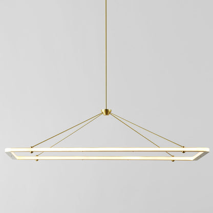 Halo Rectangle Pendant Light