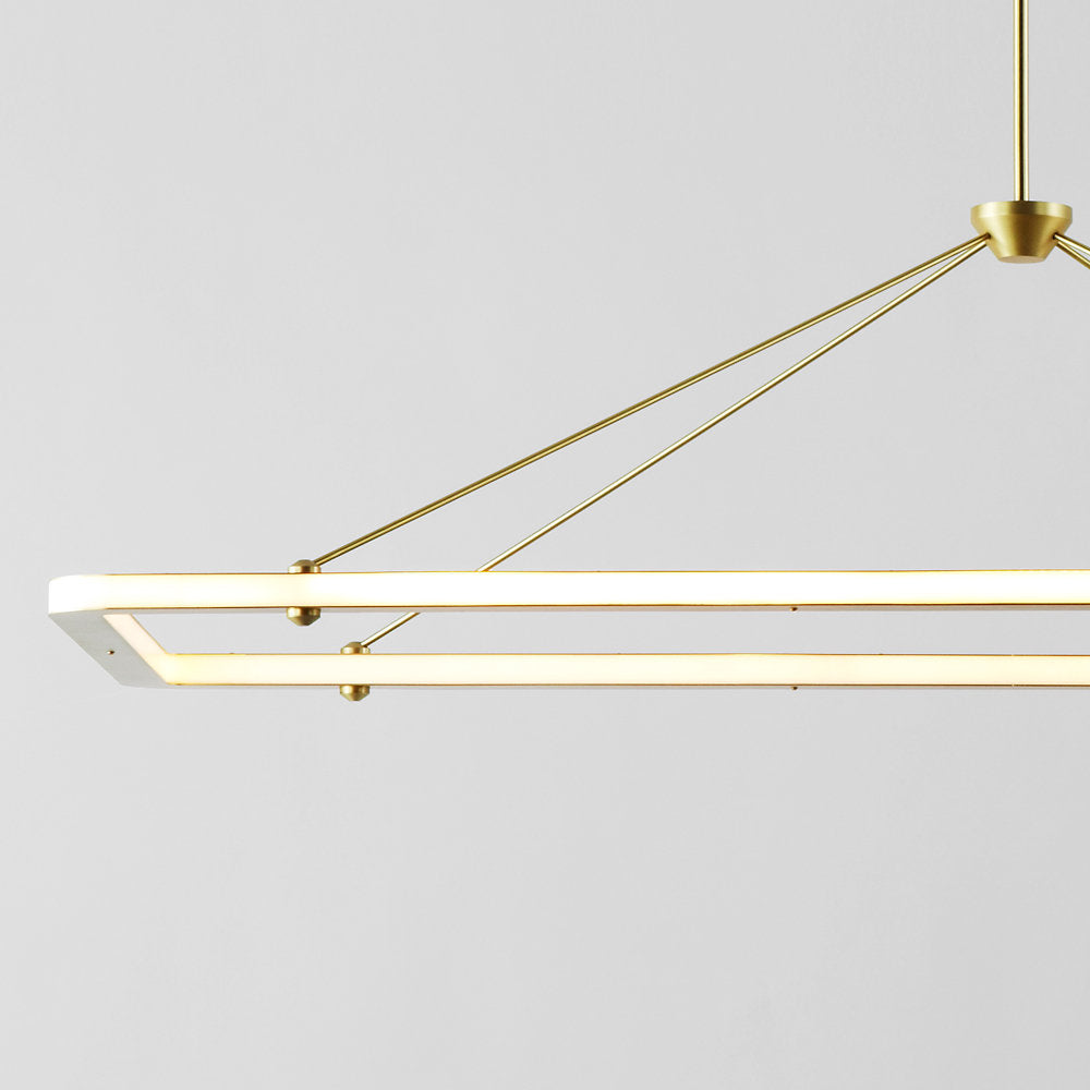 Halo Rectangle Pendant Light