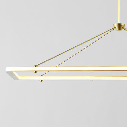 Halo Rectangle Pendant Light