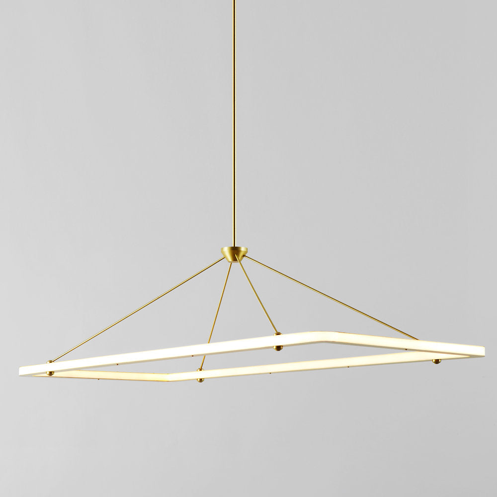 Halo Rectangle Pendant Light