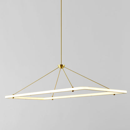 Halo Rectangle Pendant Light