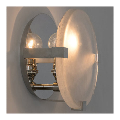 Lunette 3-Prong Round Wall Sconce