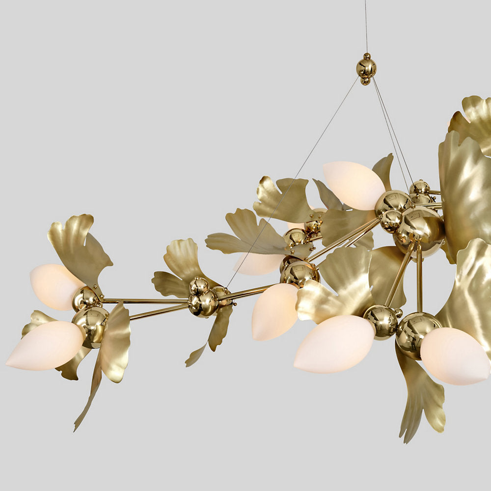 Ginkgo Blossom 13 Chandelier