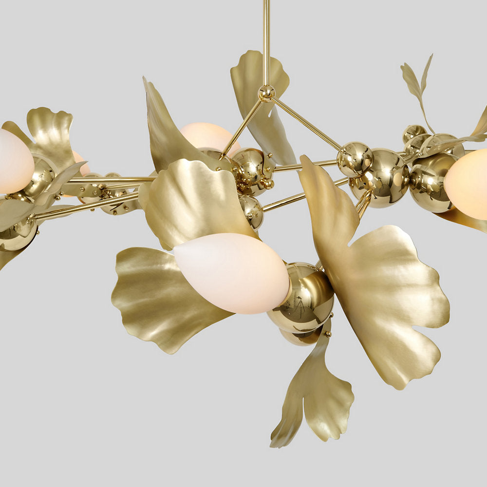 Ginkgo Blossom 13 Chandelier