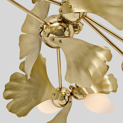 Ginkgo Blossom 13 Chandelier