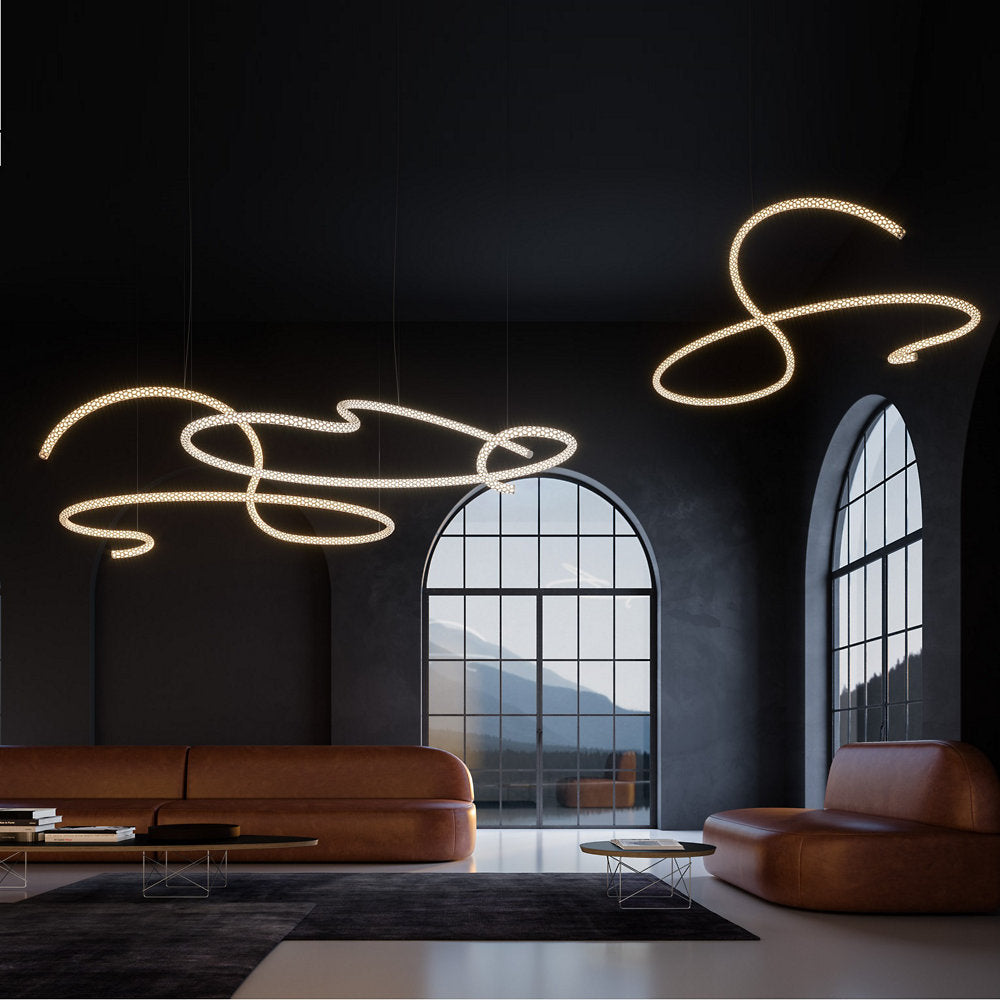 Squiggle LED Chandelier