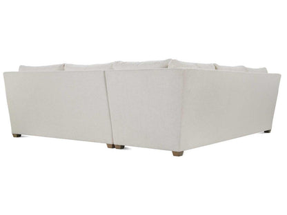 Lilah 2-Piece Cream Upholstered Sectional Sofa