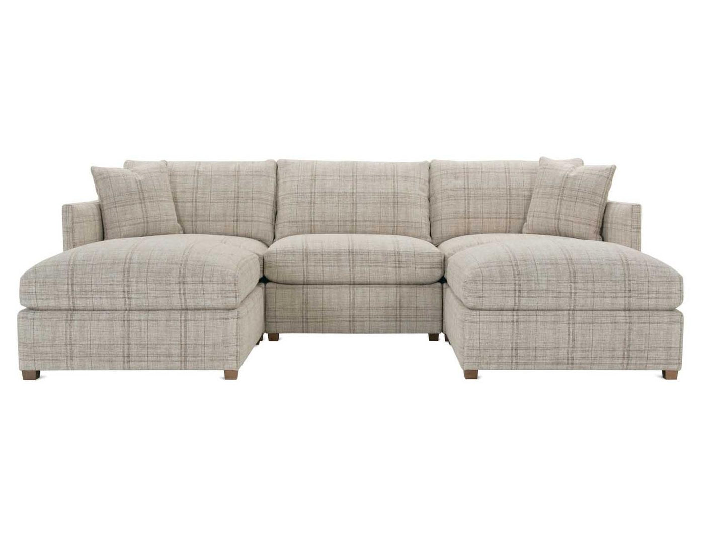 Serena Beige Upholstered Sectional Sofa