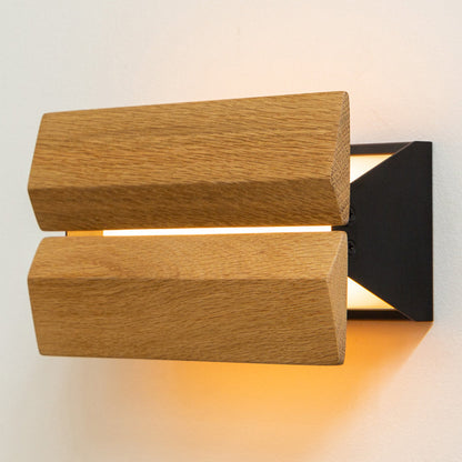 ADA Indoor/Outdoor Oak LED Wall Sconce