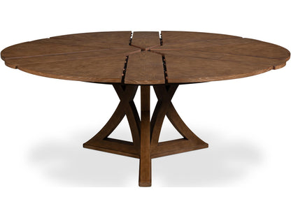 Casual Jupe Expandable Dining Table in Light Mink Oak