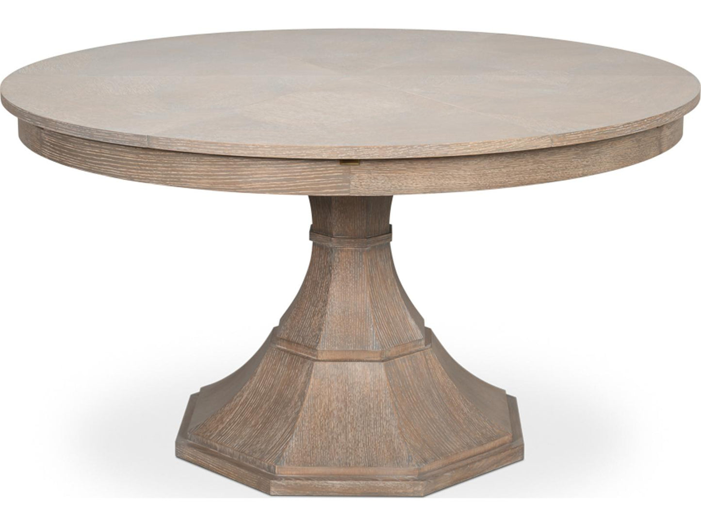 Giselle Round Extendable Dining Table in Moonskin