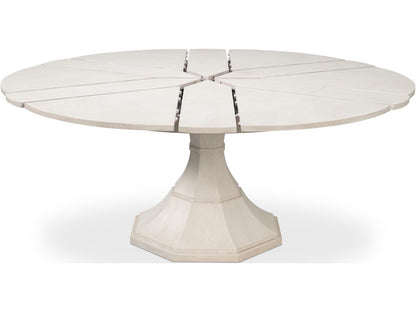 Giselle Jupe Extendable Dining Table in Working White Finish