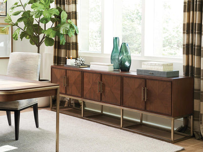 Studio Designs Cameron 100-Inch Long Media Console in Dark Walnut