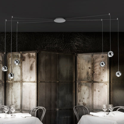 Spider 6 Light Mulitpoint Pendant Light