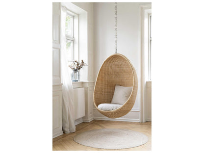 Indoor Icons Swivel Brown Accent Chair & Sand Cushion Set