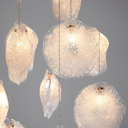 Crystal Shell CS6 LED Multi-Light Pendant