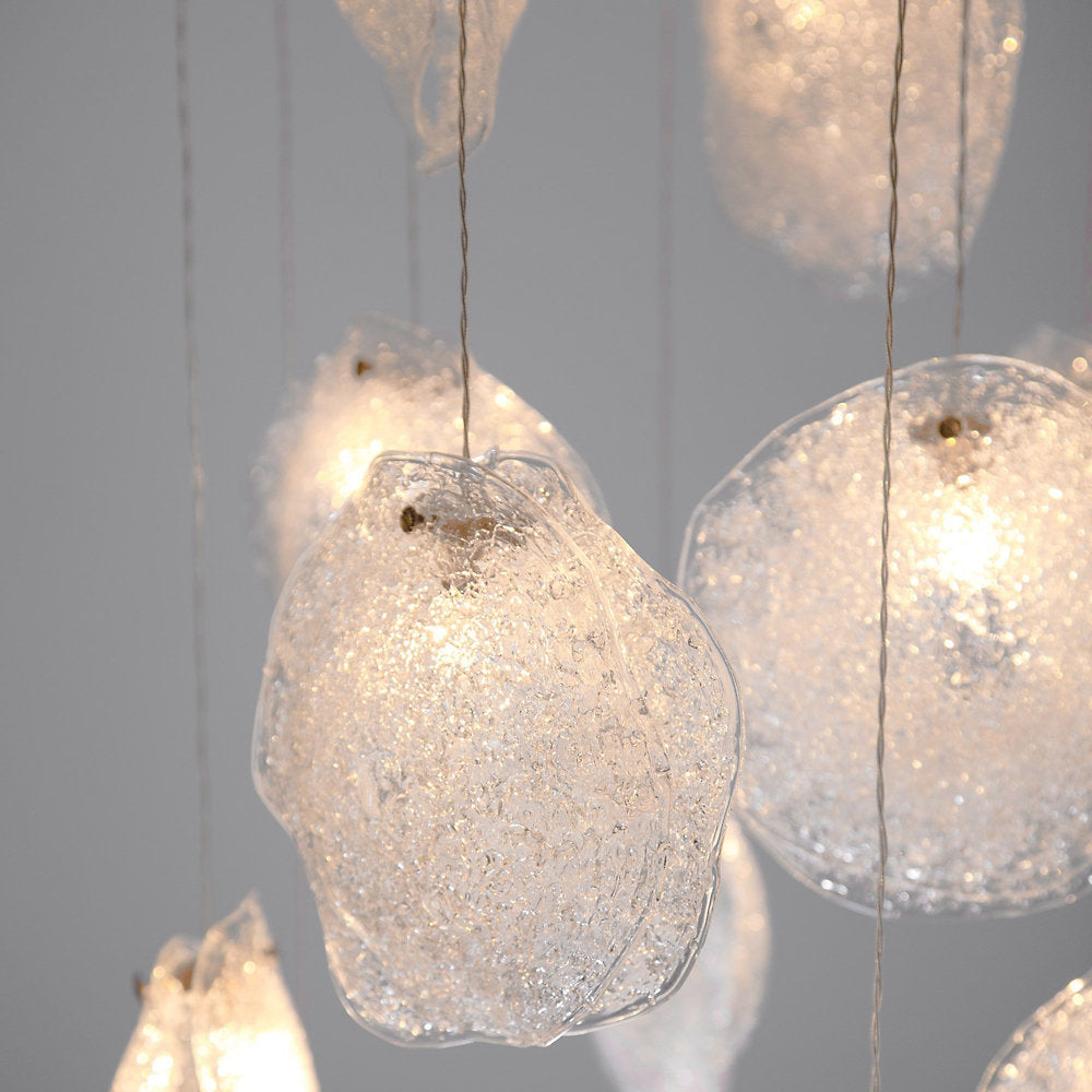 Crystal Shell CS19 LED Multi Light Pendant