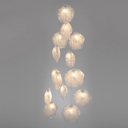 Crystal Shell CS19 LED Multi Light Pendant