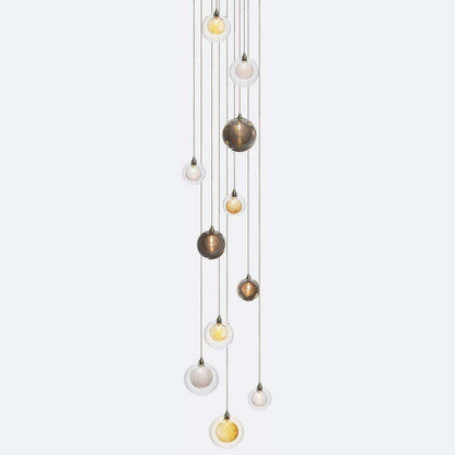 Kadur Drizzle 11 Round LED Multi-Light Pendant