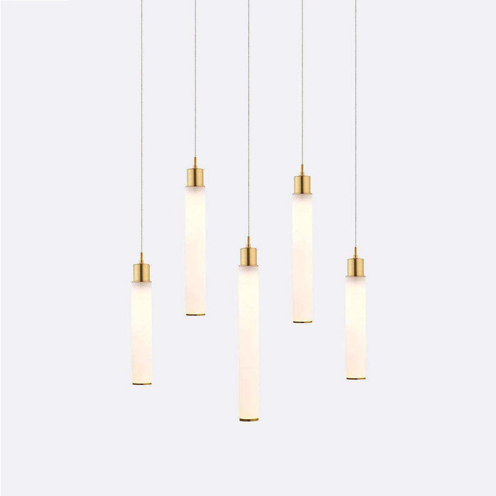 White Candle 5 Multi-Light Pendant
