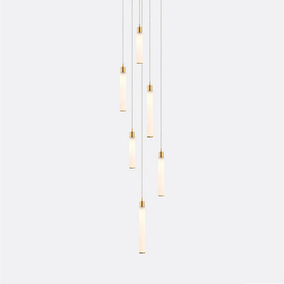 White Candle 6 Multi-Light Pendant